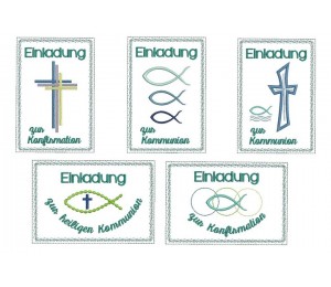 ITH Postkarten - Einladung Kommunion, Firmung, Konfirmation